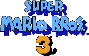 The in-game logo (NES version). This logo was also used in the Japanese Super Mario Bros. 3 box art, manual, and commercial.