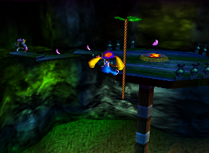 A purple Kasplat in Gloomy Galleon.