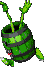 Sprite of a running Knocka from Donkey Kong Country 3: Dixie Kong's Double Trouble!