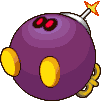 Shroob-omb's battle sprite, from Mario & Luigi: Partners in Time.