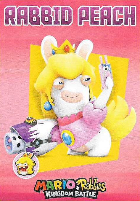 File:MRKB Rabbid Peach Card Front.png - Super Mario Wiki, the Mario ...