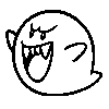 Boo Stamp from Super Mario 3D World.