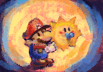 Watt's portrait from Paper Mario.