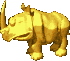Sprite of a big Animal Token of Rambi from Donkey Kong Country