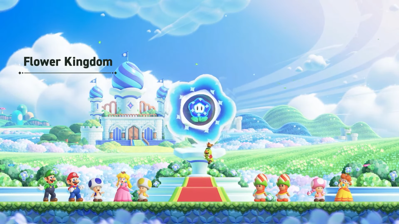 FileFlower Kingdom SMBW Screenshot.png Super Mario Wiki, the Mario