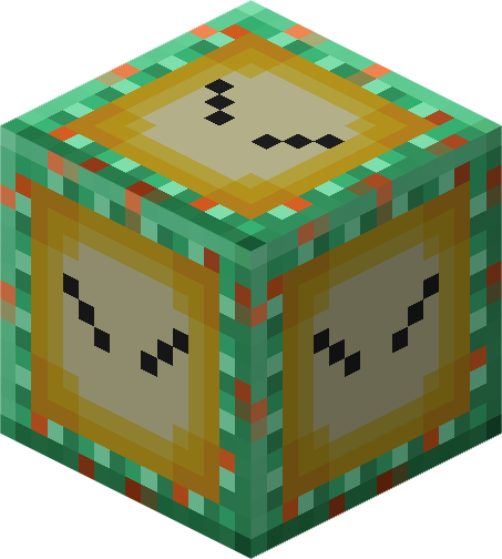 File:Minecraft Mario Mash-Up Oxidized Copper Bulb Lit Render.png