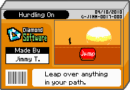 The shelf cover for one of Jimmy T's microgames in WarioWare: D.I.Y.