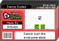 The shelf cover for one of Orbulon's microgames in WarioWare: D.I.Y.