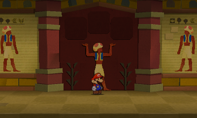 Eighth, ninth and tenth paperization spots in Drybake Stadium of Paper Mario: Sticker Star.