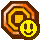 Sprite of the Last Stand P badge in Paper Mario: The Thousand-Year Door.