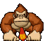 Donkey Kong's idle sprite animation during boss floors in Mario vs. Donkey Kong 2: March of the Minis