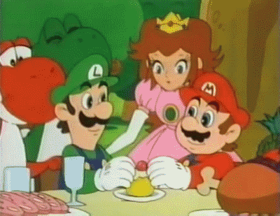 Ending scene in Super Mario World: Mario to Yoshi no Bōken Land