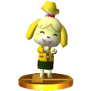 File:SSB3DS Isabelle Sweater Trophy.png