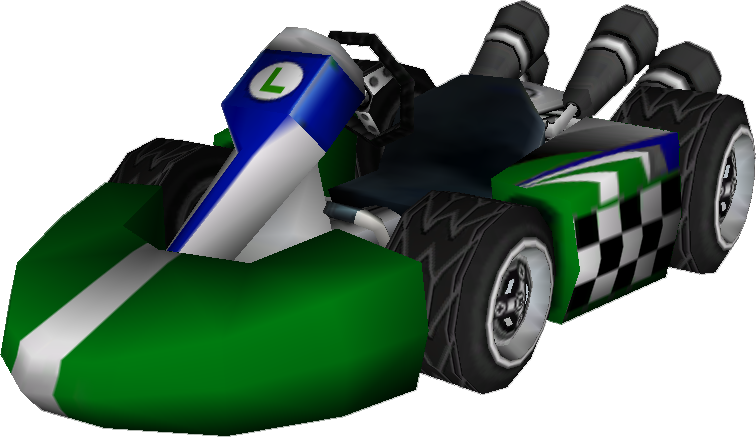 File:Standard Kart M (Luigi) Model.png