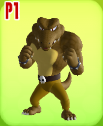 A Brown Kritter, from Mario Super Sluggers.