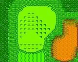 The green from Hole 9 of the Marion Club from the Game Boy Color Mario Golf
