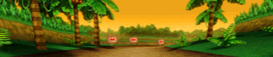 The course banner for N64 DK's Jungle Parkway from Mario Kart Wii.