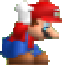 Mario crouching in NSMBW.