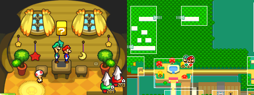 Thirteenth block in Toad Town of Mario & Luigi: Bowser's Inside Story.
