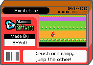 The shelf cover for one of 9-Volt's microgames in WarioWare: D.I.Y.