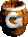 Sprite of a Rotatable Barrel from Donkey Kong Country 2 for Game Boy Advance