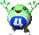 Sprite of the fourth Miss Warp from Yoshi's Story