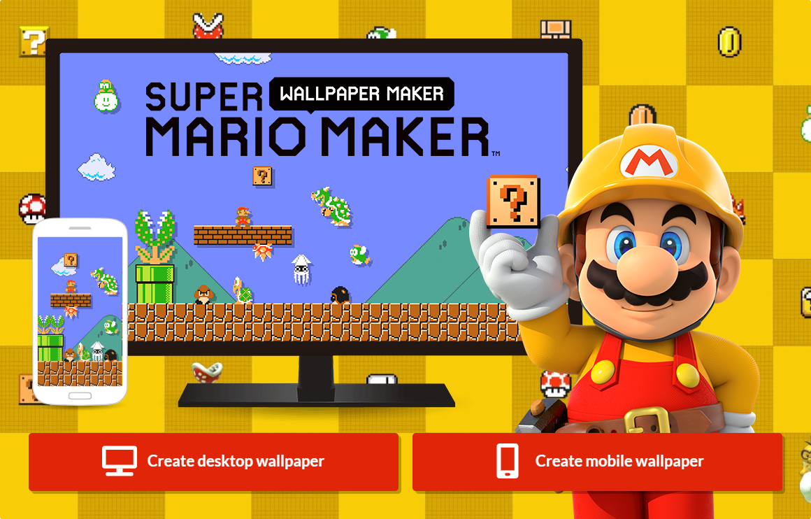 Super Mario Maker Wallpaper Maker - Super Mario Wiki, the Mario encyclopedia