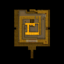 Map of the pyramid in Shifting Sand Land