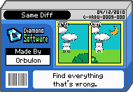 The shelf cover for one of Orbulon's microgames in WarioWare: D.I.Y.