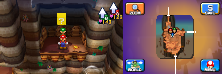 Block 26 in Mount Pajamaja of Mario & Luigi: Dream Team.