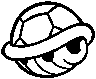 Stamp of a Shell, from Mario Kart 8.