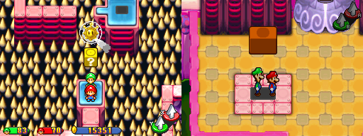 Sixth block in Shroob Castle of the Mario & Luigi: Partners in Time.