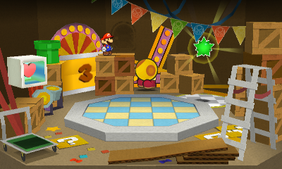Only paperization spot in Stump Glade of Paper Mario: Sticker Star.