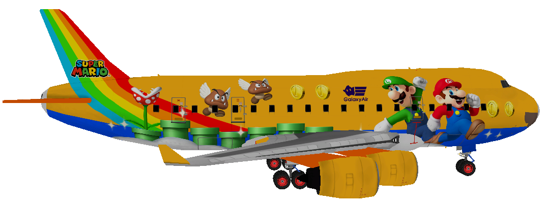 MK8 Sunshine Airport Plane Flying Plane Model Side 2.png