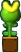 Sprite of a beanstalk sprouting from a used ? Block, from Puzzle & Dragons: Super Mario Bros. Edition.