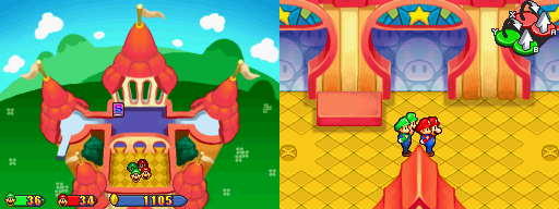 Location of the seventh and eighth beanholes in Princess Peach's Castle