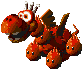 Battle idle animation of the Czar Dragon from Super Mario RPG: Legend of the Seven Stars