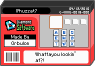 The shelf cover for one of Orbulon's microgames in WarioWare: D.I.Y.