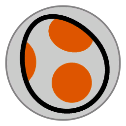 File:MK8 Orange Yoshi Emblem.png