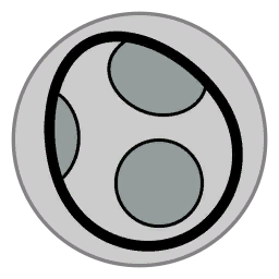 File:MK8 White Yoshi Emblem.png