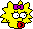 Maggie Simpson as seen in the Mario Paint players' guide.
