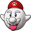 Sprite of Boo Mario, from Puzzle & Dragons: Super Mario Bros. Edition.