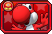 Sprite of Red Yoshi's card, from Puzzle & Dragons: Super Mario Bros. Edition.