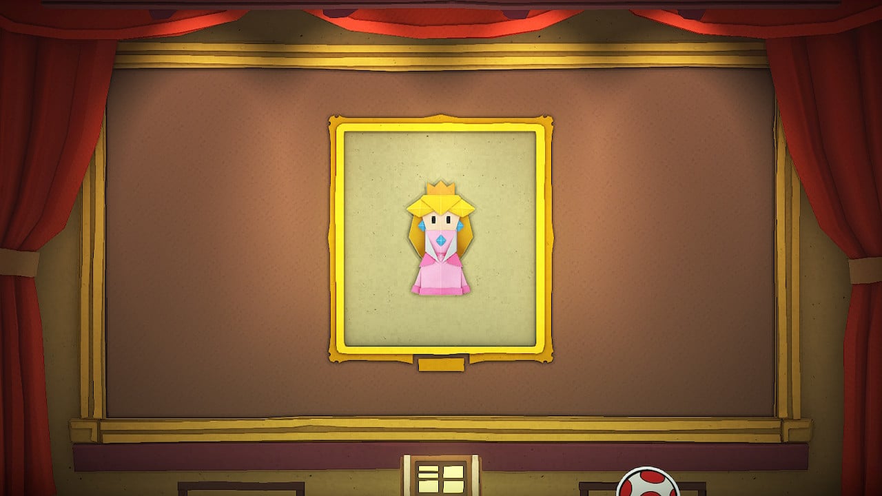 Origami Princess Peach