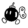 Bob-omb Stamp from Super Mario 3D World.