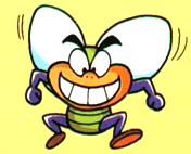 Official artwork of a Fly from Super Mario Land.