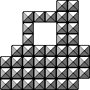 Ground (block) in Super Mario Maker - Super Mario Bros. 3 game style, Castle theme.