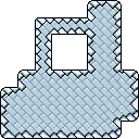 Ground (block) in Super Mario Maker - Super Mario World game style, Castle theme.