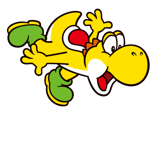 File:Sticker Yoshi Yellow - Mario Party Superstars.png