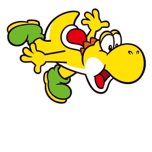 File:Sticker Yoshi Yellow - Mario Party Superstars.png